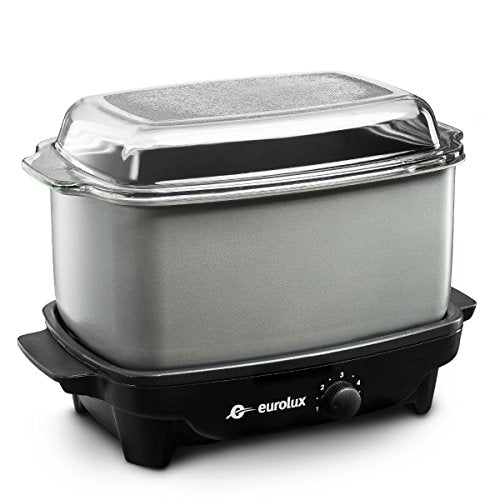 West Bend Versatility Slow Cooker, 6 Qt. Capacity, in Silver 