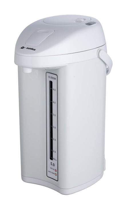 Eurolux EL5005W 5qt Manual Hot Water Pump Pot, White