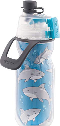 O2COOL Mist 'N Sip Misting Water Bottle 2-in-1 Mist And Sip Function With No