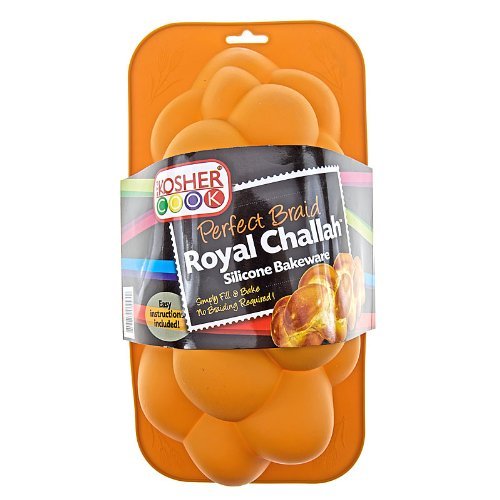 The Kosher Cook Royal Challah Silicone Pan Large: 7 inch x 13 inch x 3-1/2 inch High