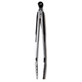 NEW OXO Good Grips 12" Stainless Steel Locking Tongs Nonslip