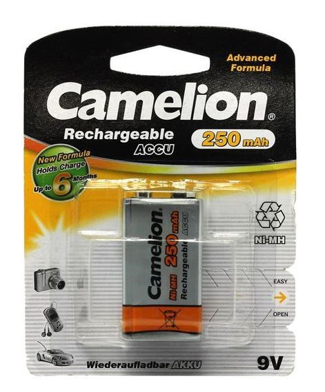 Bateria Recargable De 9v De 250mah Camelion CAMELION