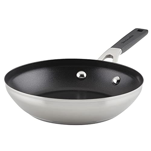 8 Inch Frying Pan Nonstick with Lid, Nonstick Pan with Lid, Small