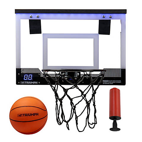 Over The Door Basketball Hoop Indoor, Mini Basketball Hoop, Basketball Hoop with Ball and Air Pump Monibloom