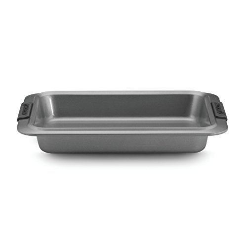 Anolon Advanced Nonstick Bakeware 9-Inch x 13-inch Covered Cake Pan, Gray