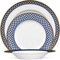 Dinnerware, Fine Bone China, 16 Piece Plates and Bowls Set