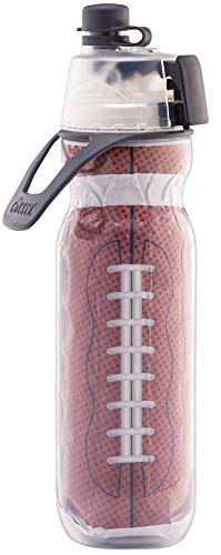 O2COOL Mist 'N Sip 20oz Insulated Misting Water Bottle With No Leak Pu