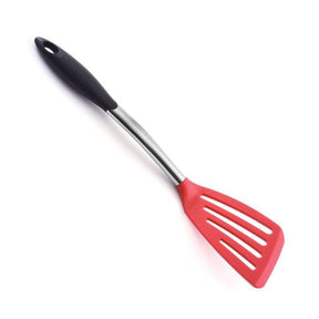 Norpro Grip-EZ Silicone And Stainless Steel Kitchen Tools, Black and Red