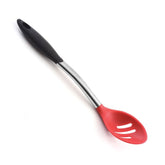 Norpro Grip-EZ Silicone And Stainless Steel Kitchen Tools, Black and Red