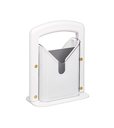 Hoan The Original Bagel Guillotine Safe Universal Slicer, 9.25-Inch, White
