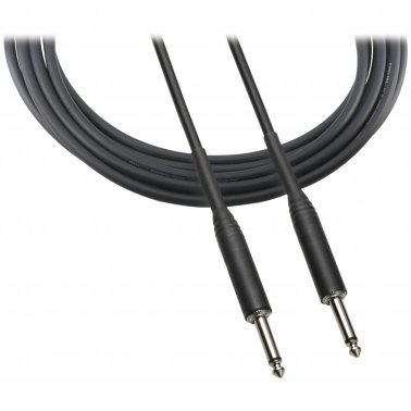 Audio Technica ATR-INST Male 1/4 in to 1/4 in, 20 ft , Auxiliary Cable