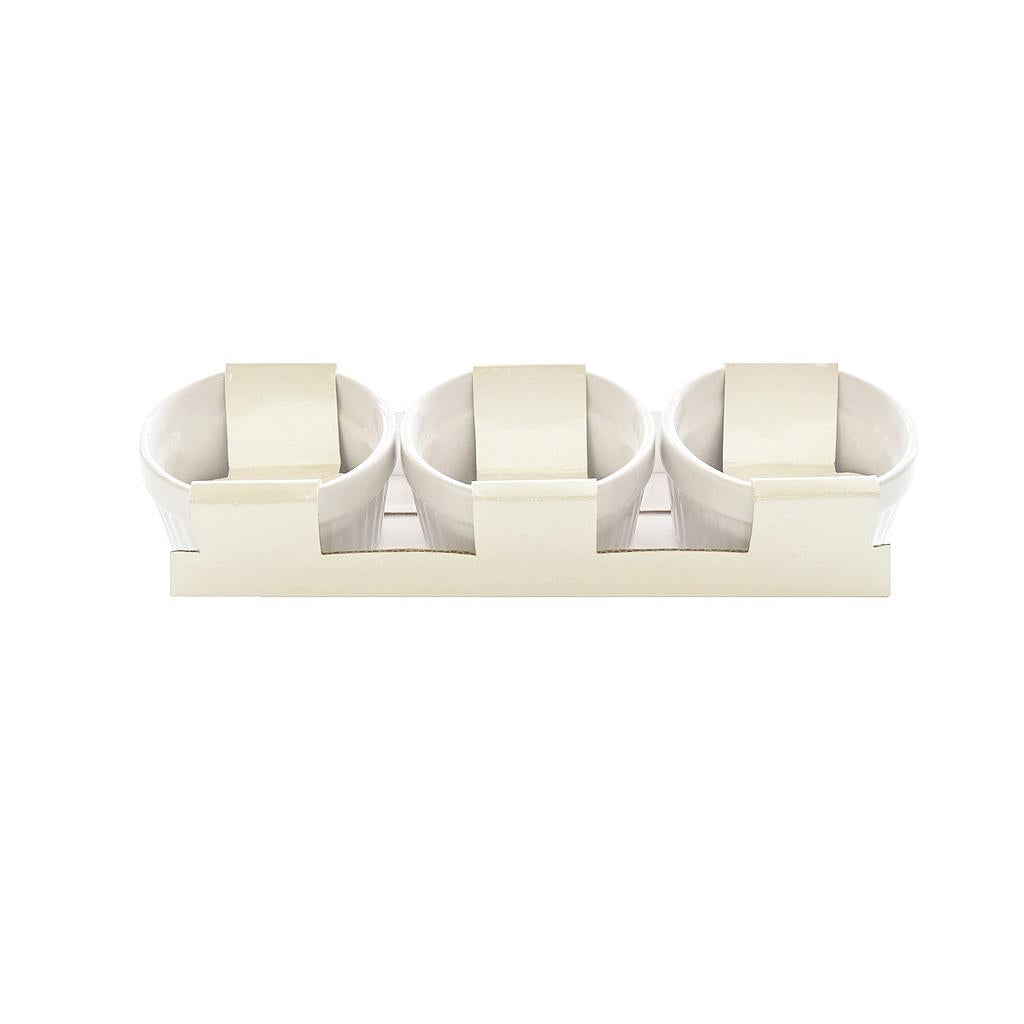Kayali 2" 2 oz Round Ceramic Ramekins, Set of 3