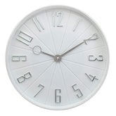 Westclox 12" Modern Dial with Raised Numbers Wall Clock, White