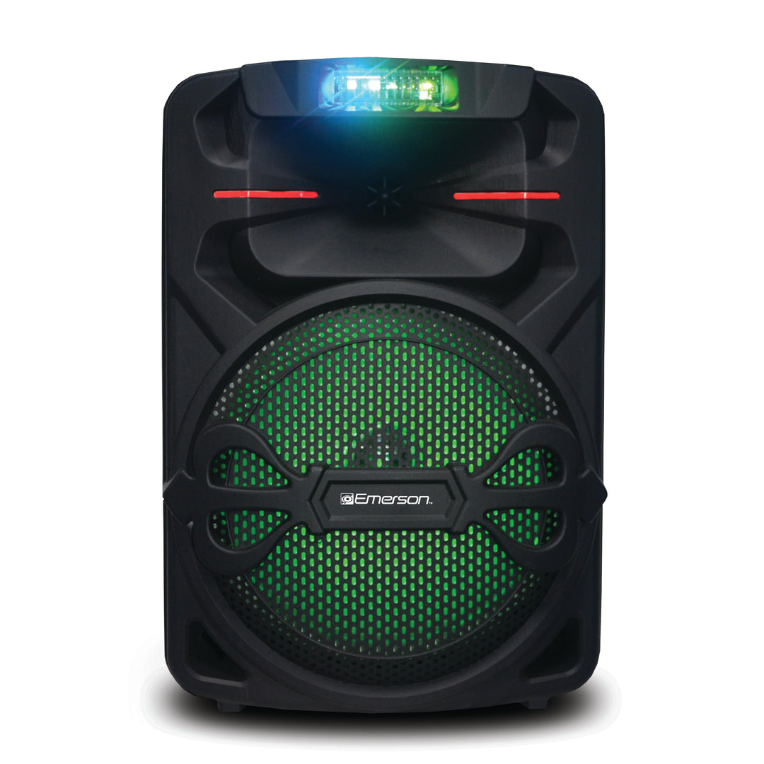 Emerson 12" Portable Rechargeable Bluetooth Party Speaker With Disco Lights