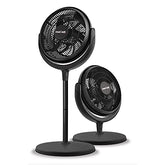 FanFair 2-in-1 High Velocity Stand & Floor Fan 12-inch