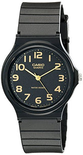 Casio Men's MQ24-1B2 Analog Watch with Black Resin Band