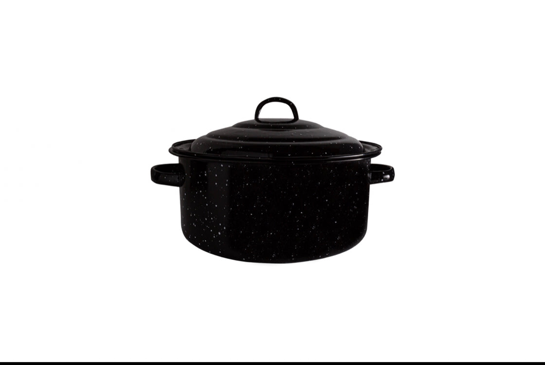 Millvado Granite Stock Pot With Lid, 5Qt