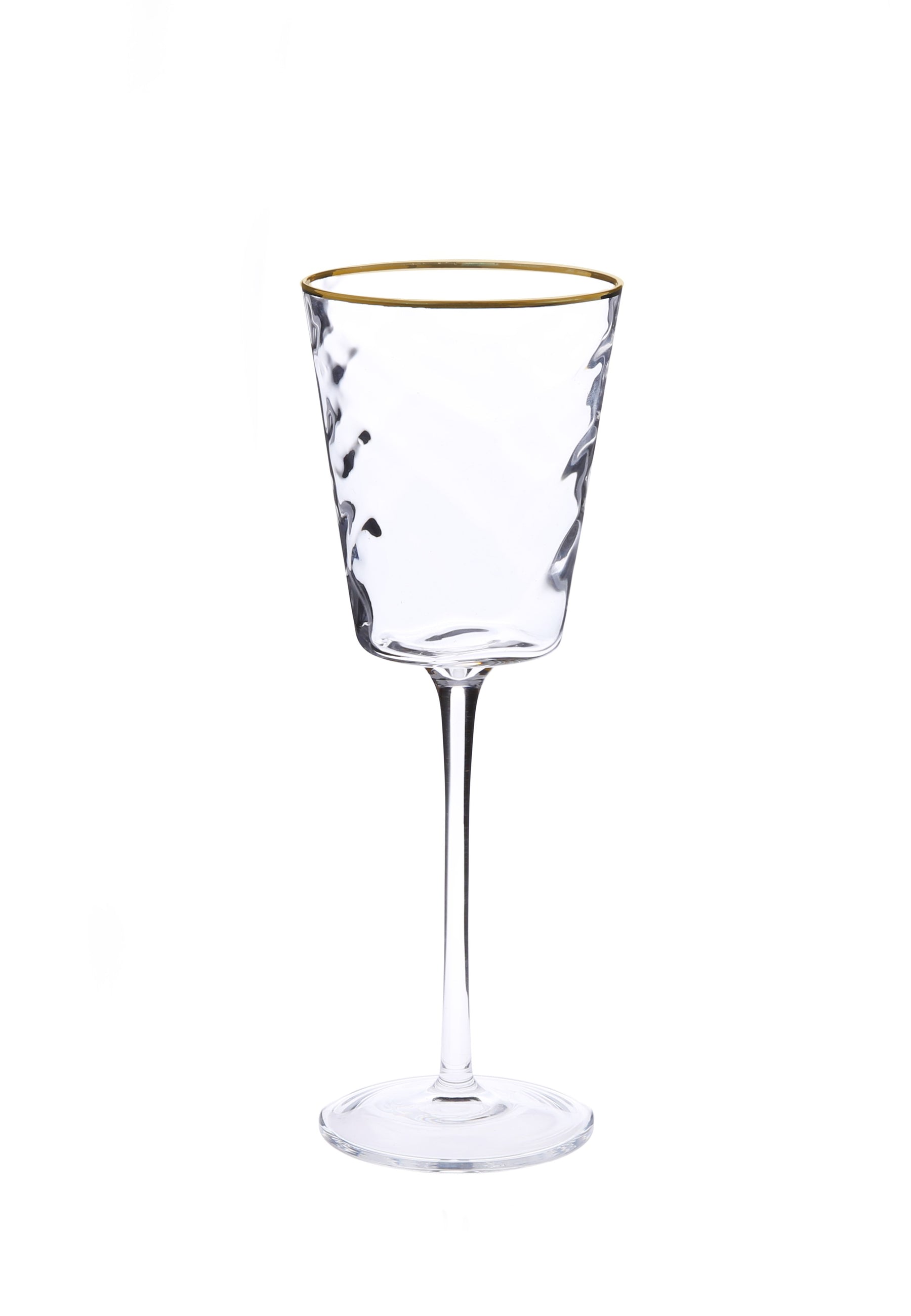 Classic Touch Gold Water Glasses, Set of 6