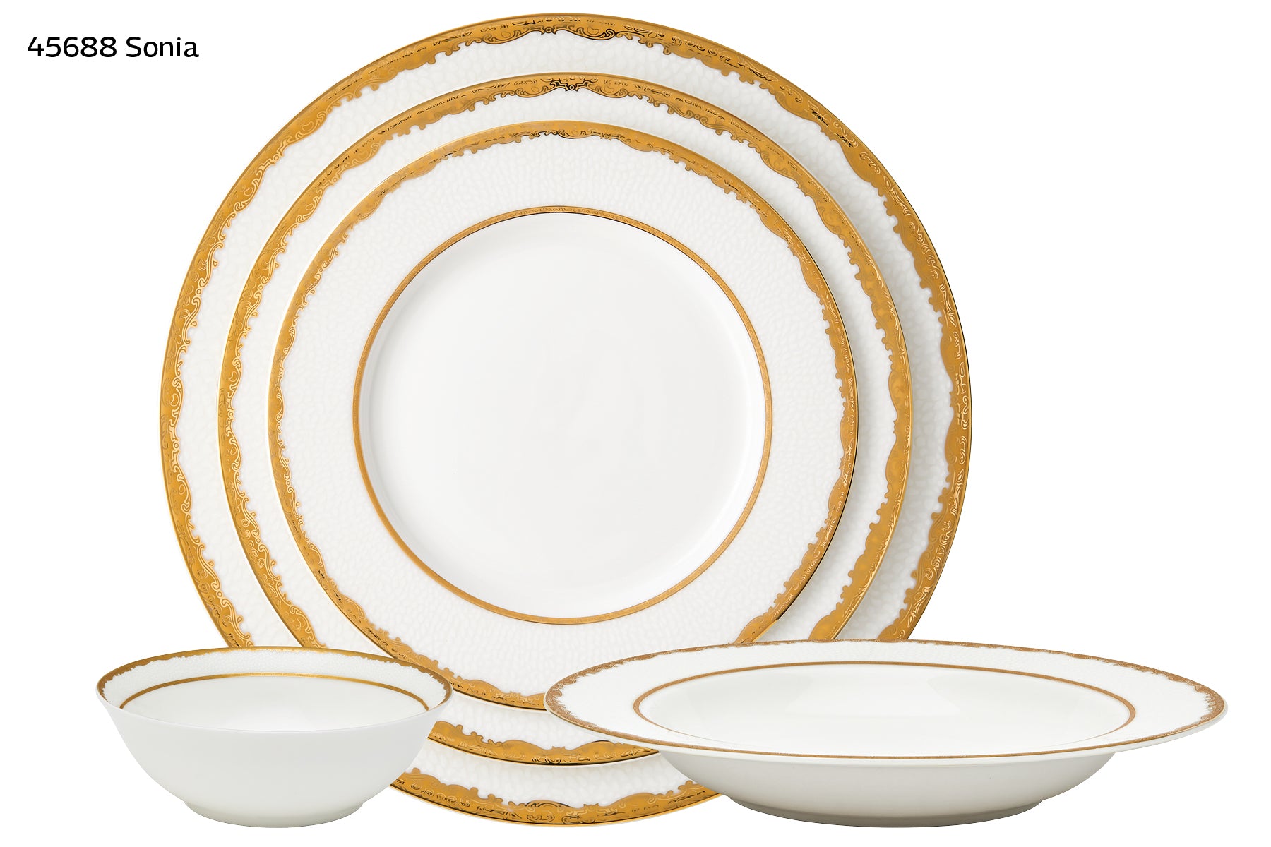 Sonia Intricate 20 Piece Fine Bone Dinnerware Set, Service for 4